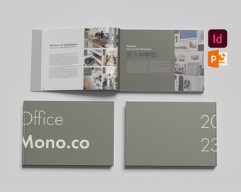 Template Portfolio Brand Catalog - Company Brochure Magazine - Bonus Powerpoint Version