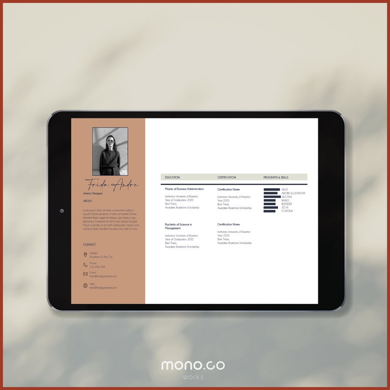 Interior Designer Portfolio Template - Brochure Catalog Design - Modern ...