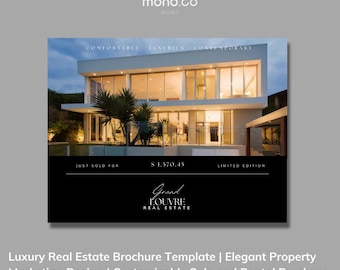 de Brochure de propriété de luxe | Marketing immobilier | Brochure modifiable pour agent immobilier Canva