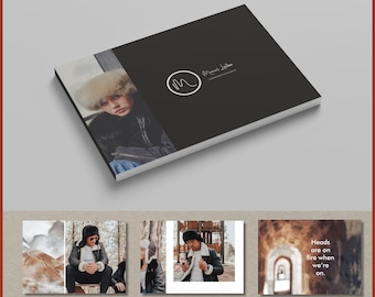 Portfolio Presentation Brochure Template Magazine - A3 Size Landscape Format - Adobe Indesign Powerpoint Template Brand/Company Book