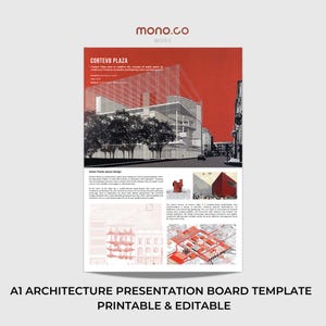 Canva A1 Presentation Board | Architecture Presentation Templates
