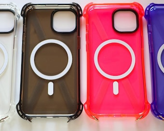 MagSafe Compatible iPhone Case: Anti-Shock Silicone with Strap Rings