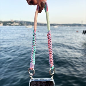 Pulsera para teléfono / Unicornio pastel / Cordón para muñeca móvil / Dije de muñeca personalizado / Cadena para muñeca