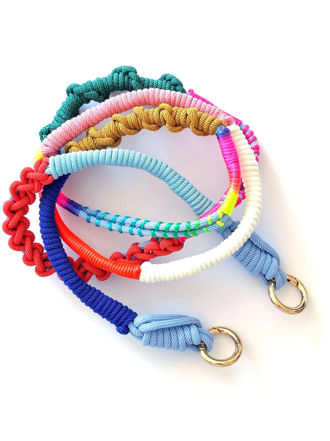 Rainbow Phone Crossbody Lanyard - Handmade Colorful Woven Strap - Etsy