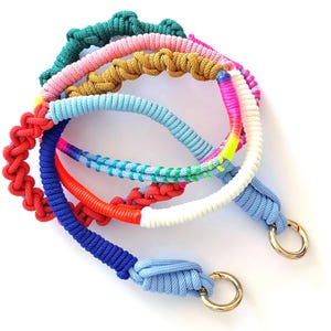 Rainbow Phone Crossbody Lanyard - Handmade Colorful Woven Strap