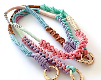 Unicorn Phone Crossbody Strap Set - Two Piece Custom Macrame Lanyard for Bags Purses & Cameras