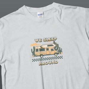 Retro Camper Van T-Shirt, Vintage Camping Adventure Graphic Tee, Outdoor Enthusiast Gift, Unisex Travel Shirt