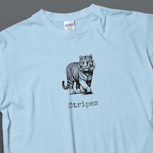 Tiger Graphic T-Shirt: Unisex Jungle Animal Art Tee