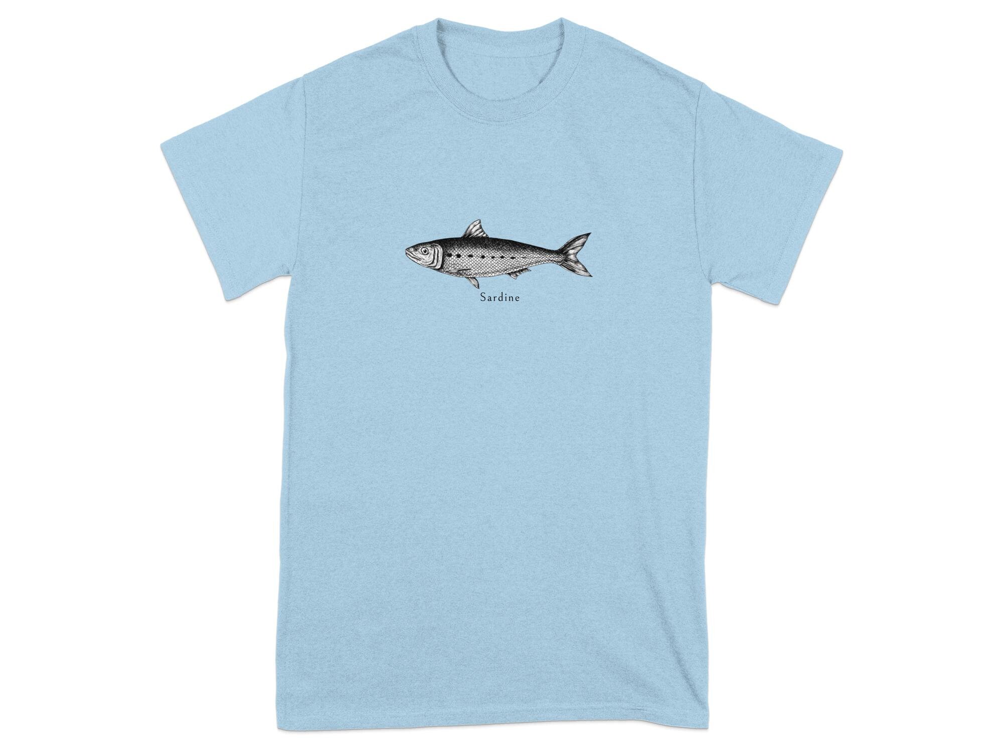 Sardine Graphic Tee Striped Shorts Set main image 1