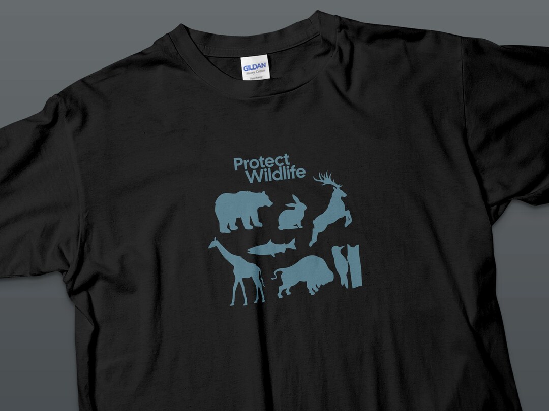Protect Wildlife Conservation T-shirt, Eco-friendly Animal Lover Tee ...