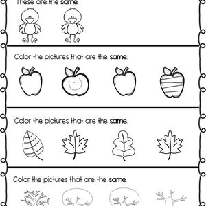 Basic Concepts Flashcards and Worksheets | Fall Themed | Printable ...