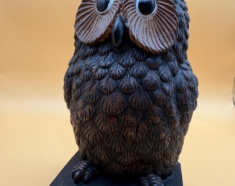 OWL FIGURINE 8"