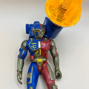 Vintage VTG 1994 Saban Kenner VR Troopers Ryan Steel Action Figure Complete Accessories #2