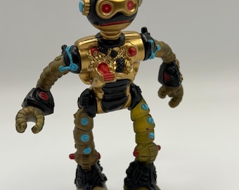Fugitoid Robot Vintage 1990 Mirage Studios Teenage Mutant Ninja Turtles Gold Toy
