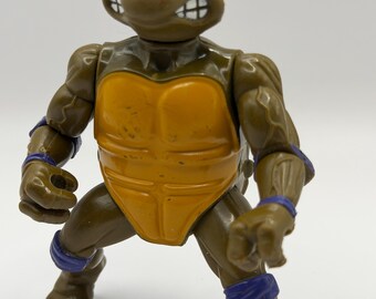 1988 Vintage Teenage Mutant Ninja Turtles Toy Action Figure Donatello Purple