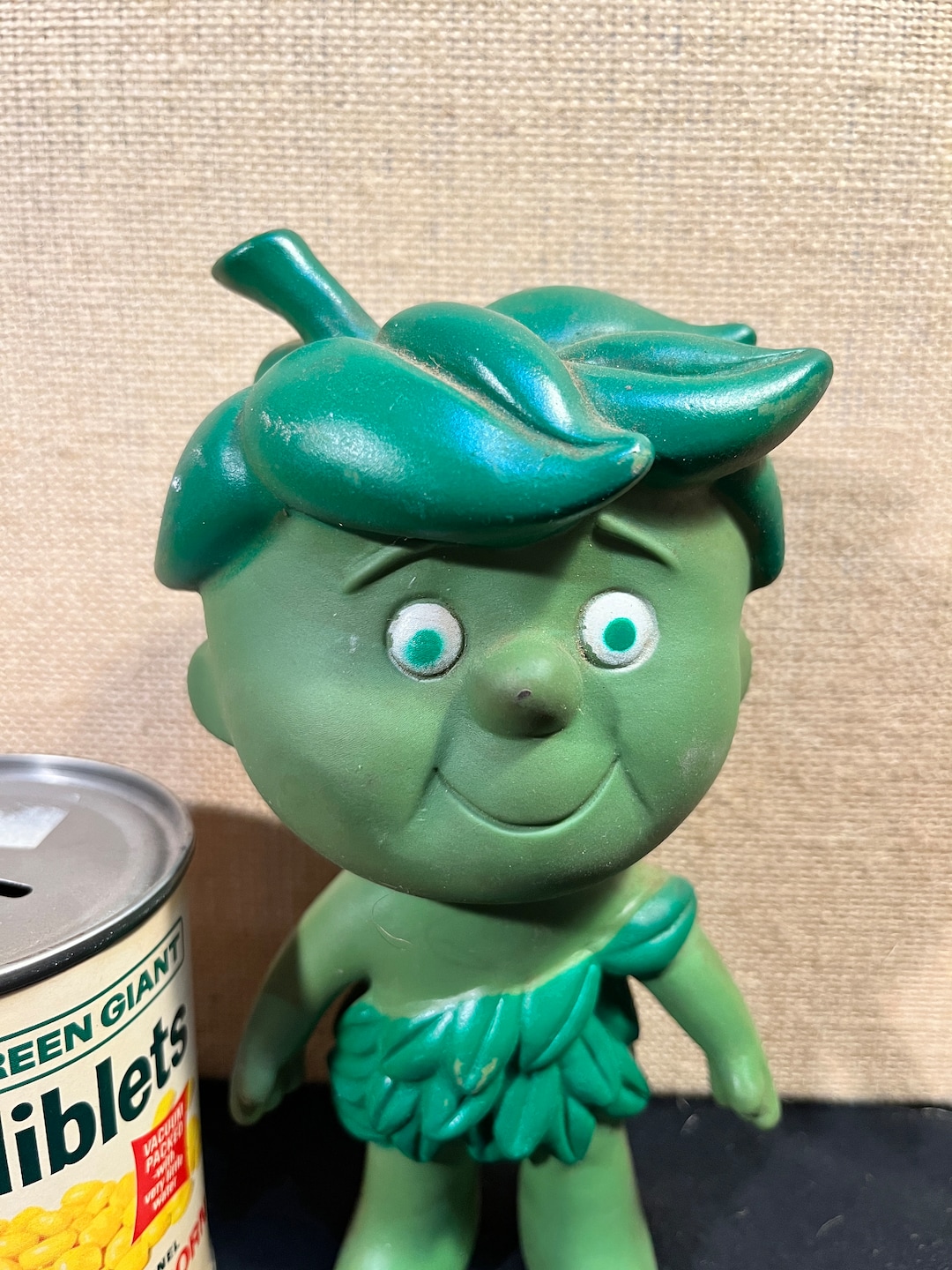 Jolly Green Giant Little SPROUT Figure Vintage 70s Vinyl Rubber Toy 6