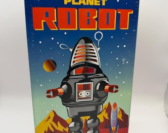 2009 Mechanical PLANET ROBOT (Chrome) Retro 9" Wind-Up NIB