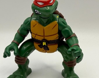 1993 TMNT Ninja Action Line Playmates Raphael Mirage Studios Loose