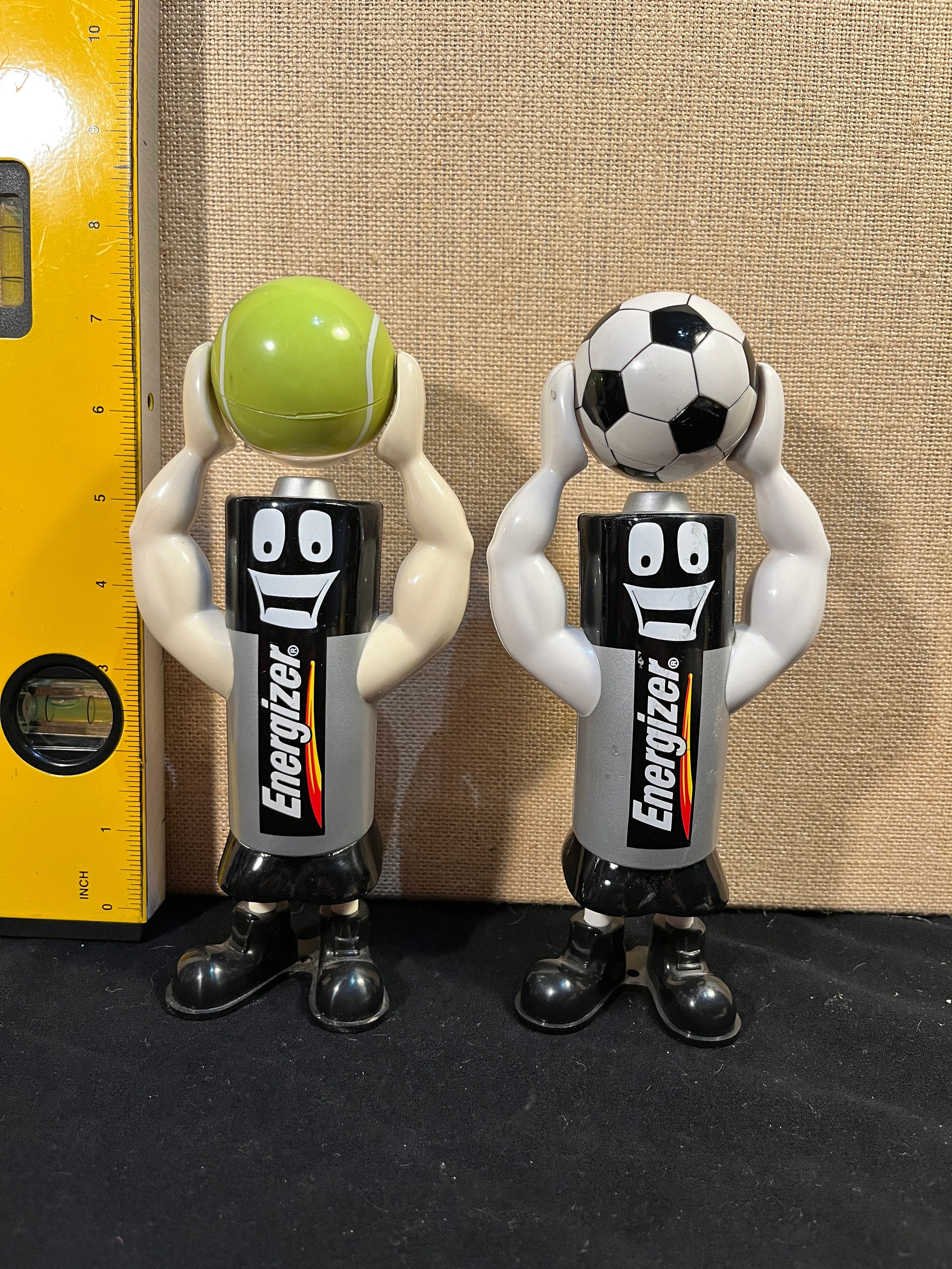 A Rare 1980s Eveready Mr. Energizer - Soccer Edition and Tennis