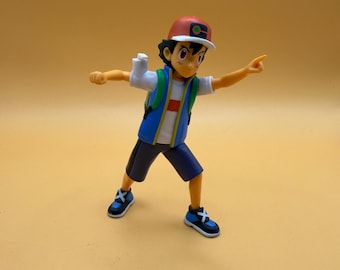 Jazwares Pokémon 4.5-inch Feature Battle Action Figure of Ash Ketchum