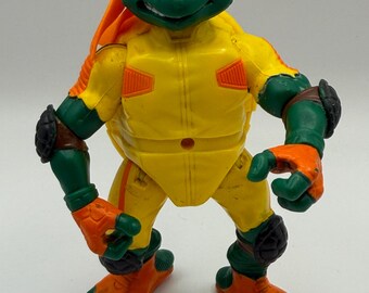 TMNT Teenage Mutant Ninja Turtles Thrashin Mike Michelangelo 5” Figure Yellow 2003