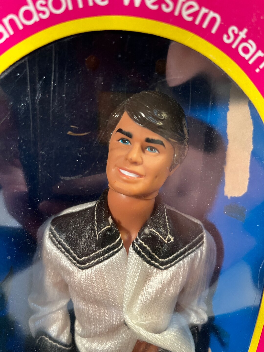 Barbie Doll Vintage 1980 Western Ken Doll in Original Box Mattel