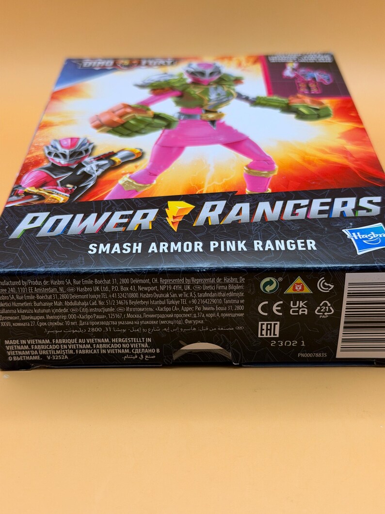 Smash Power Rangers Power Rangers Dino Fury Smash Armor Pink Ranger, 6-inch Action Figures ...