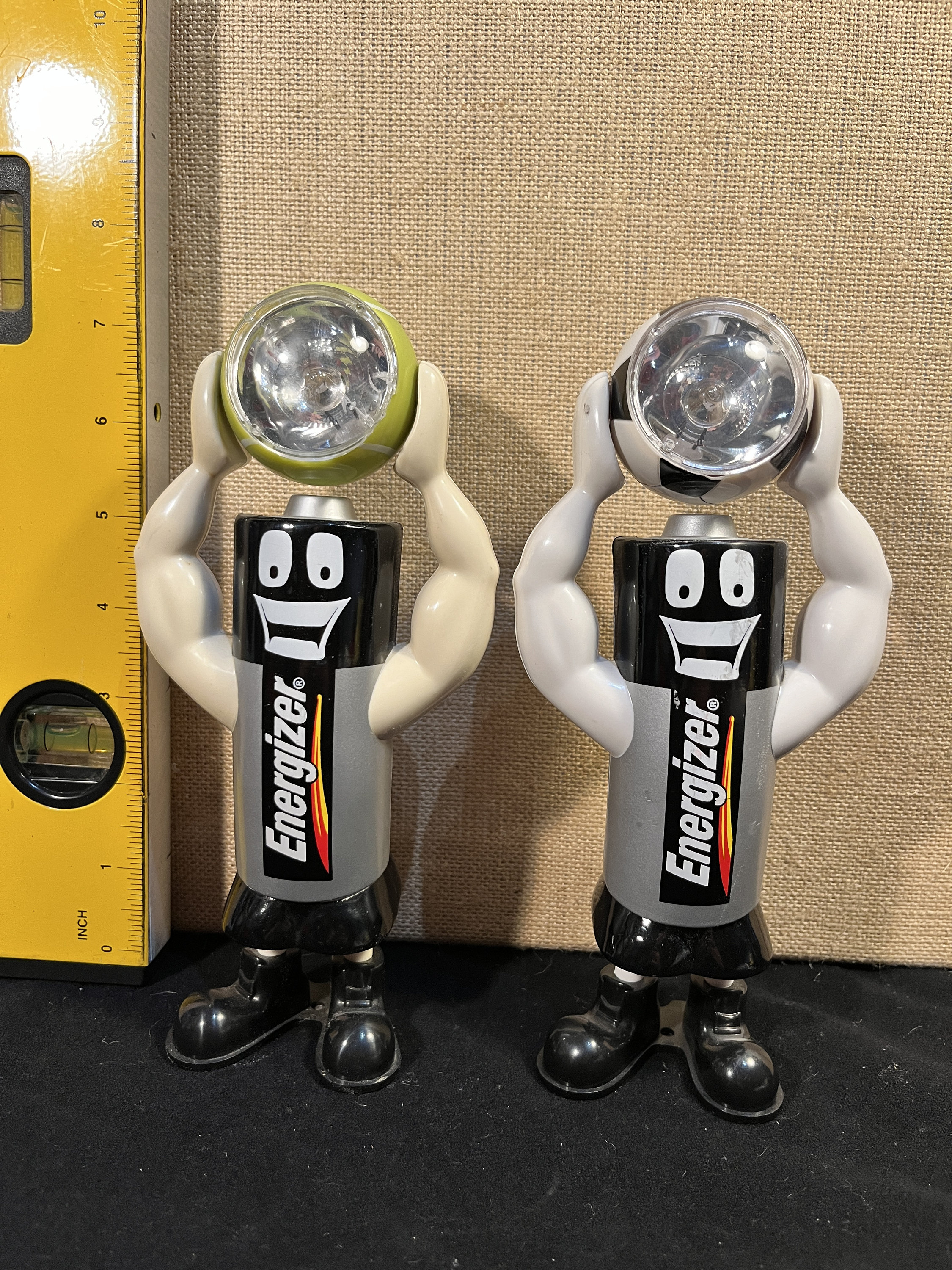 A Rare 1980s Eveready Mr. Energizer - Soccer Edition and Tennis