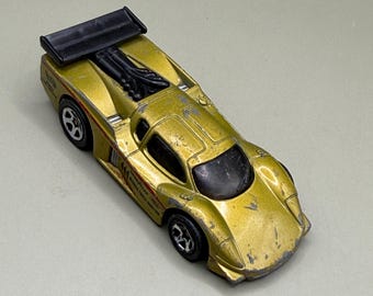 Hot Wheels GT Racer Bell Goodyear Gold Metallic 1988