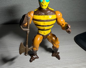 Vintage 1983 Masters of the Universe Buzz-Off action figure by Mattel.