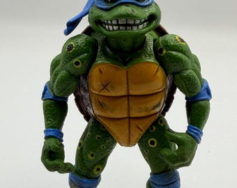 Vintage 1992 Playmates Toys Leo Teenage Mutant Ninja Turtles action figure Rare with Spots