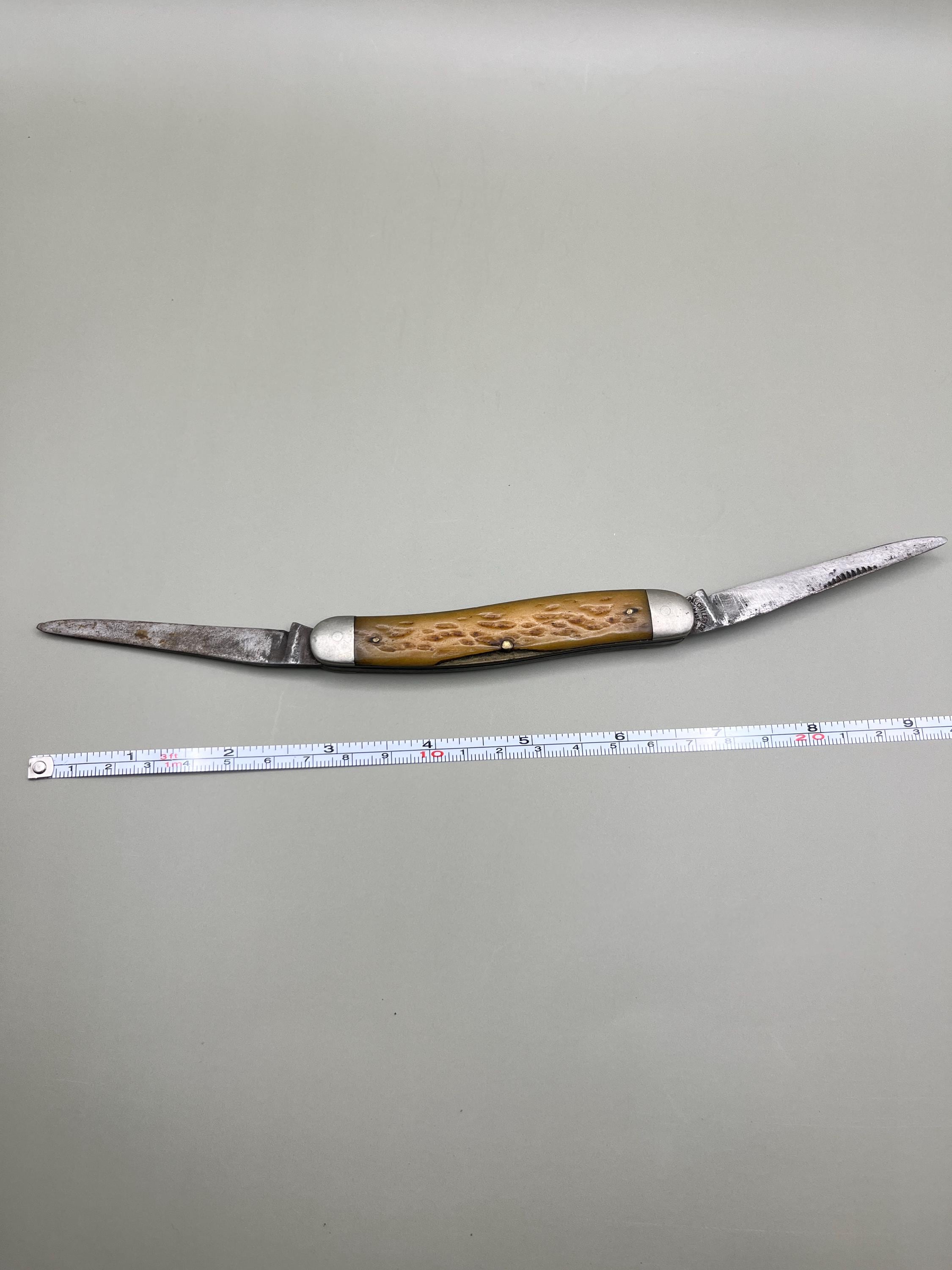 Antique Vintage Two Blade Pocket Knife - PAL Cutlery CO Made in