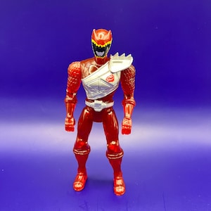 Mighty Morphin Power Ranger Red Figure Bandai 2000&#39;S SCG PR Authentic - Clear