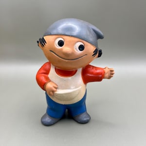 Vintage Mainzelmännchen Edi Rubber Doll - German TV Collectible