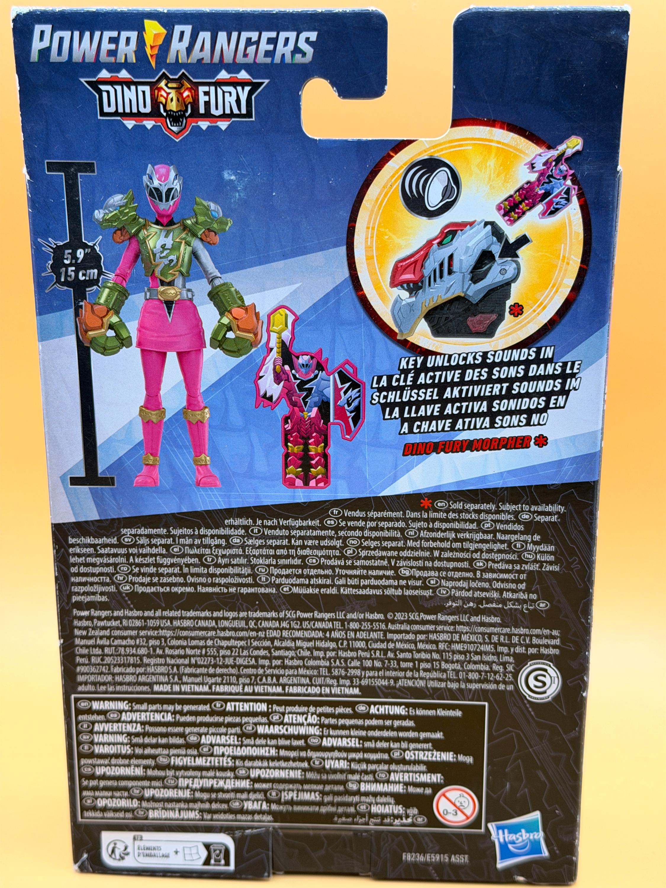 Smash Power Rangers Power Rangers Dino Fury Smash Armor Pink Ranger, 6-inch Action Figures ...