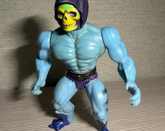 Vintage Taiwan Skeletor is the first Skeletor Half Boot Orange Face 1981
