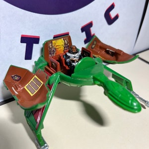 Vintage 1994 Playmate Micro Star Trek Klingon Bird Of Prey with Figurine