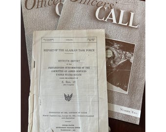 Cold War Officers Call Arctic Vol 1 & 2 1950s US Army Booklets  Senate Report