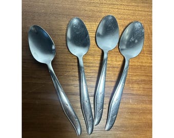 Tablespoon CITATION Mid Century Atomic Star Mar Crest Stainless Steel Flatware 4