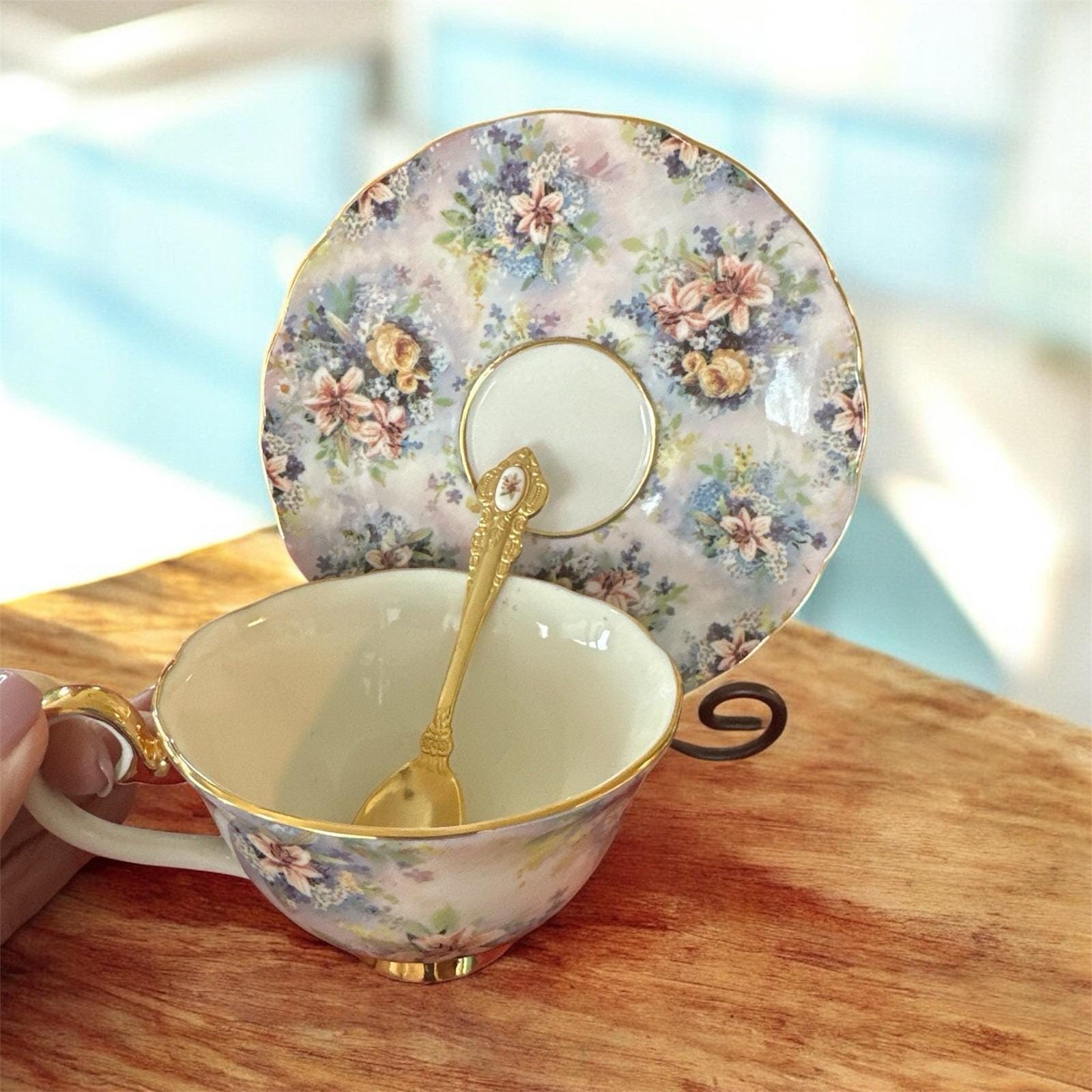 Bradford Editions Lena Liu Glorious Chintz Teacup Set 