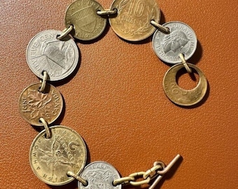 Antikes Münzarmband 1933-1938, 18cm Lang.