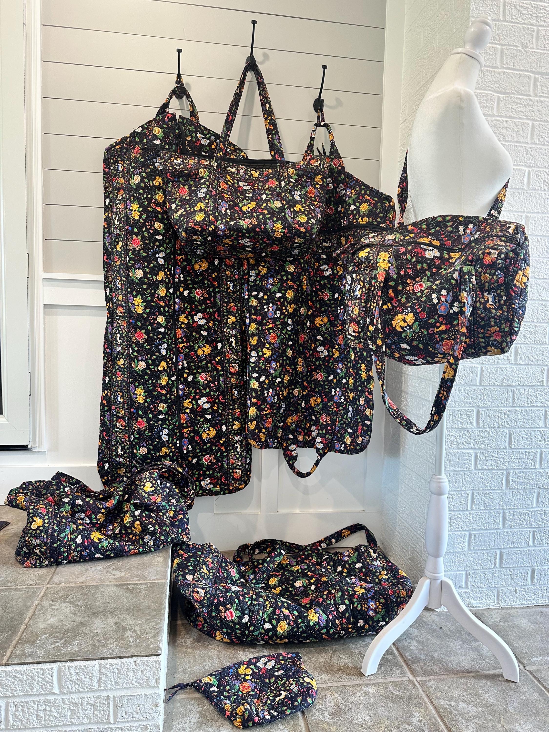 Rare 1990s Vera Bradley Tavern on the Green Travel Set, Seven