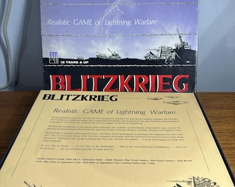 Avalon Hill, Blitzkrieg-Spiel, sehr guter Zustand – 1965 mit Anleitung