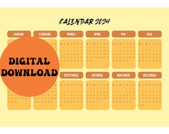 printable calendar 2024, planner, organizer