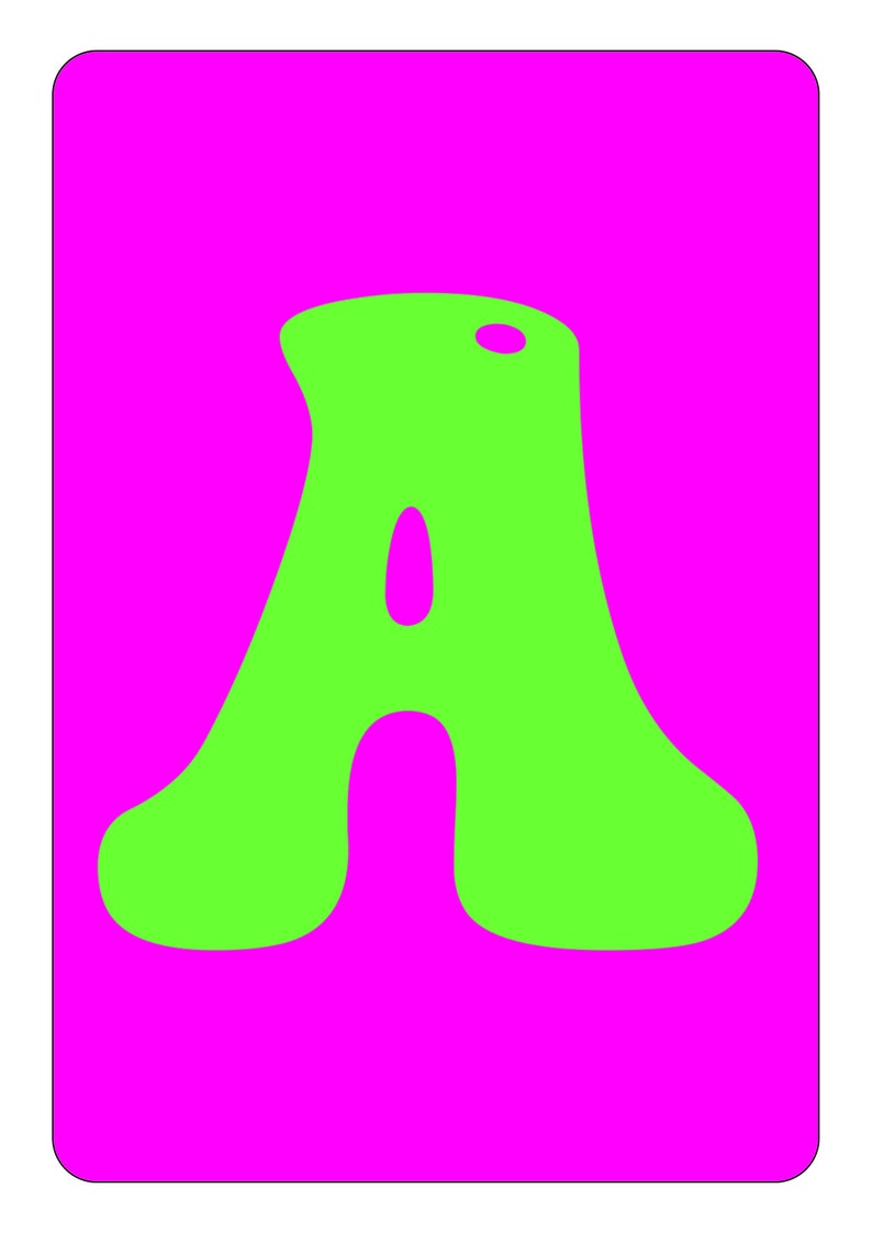 ABC Flash Cards, Educational Cards, AZ Cards, Learn Abcs, Alphabet