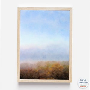 Abstract Sunset watercolor Sky Printable Wall Art Abstract Landscape Download DIY Print Watercolor Painting Digital File Land and Sky