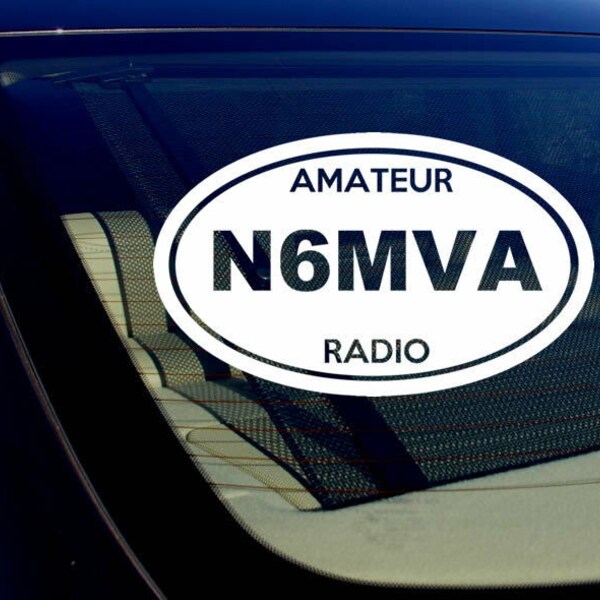 Ham Radio Call Sign Stickers - Etsy Singapore