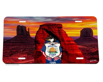 Utah Souvenir Monument Valley License Plate Cover