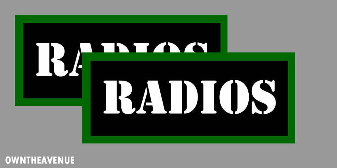 Radios Labels 3.5 X 1.50 Stickers Decals Ammo Etsy