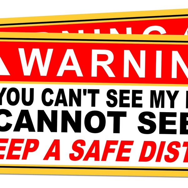 Glossy Truck Sticker "If You Can't See My Mirrors" Safety Decal – Truck Warning Sticker, 7.5" X 5.5" Mirror Sticker Sheet - Foto 11